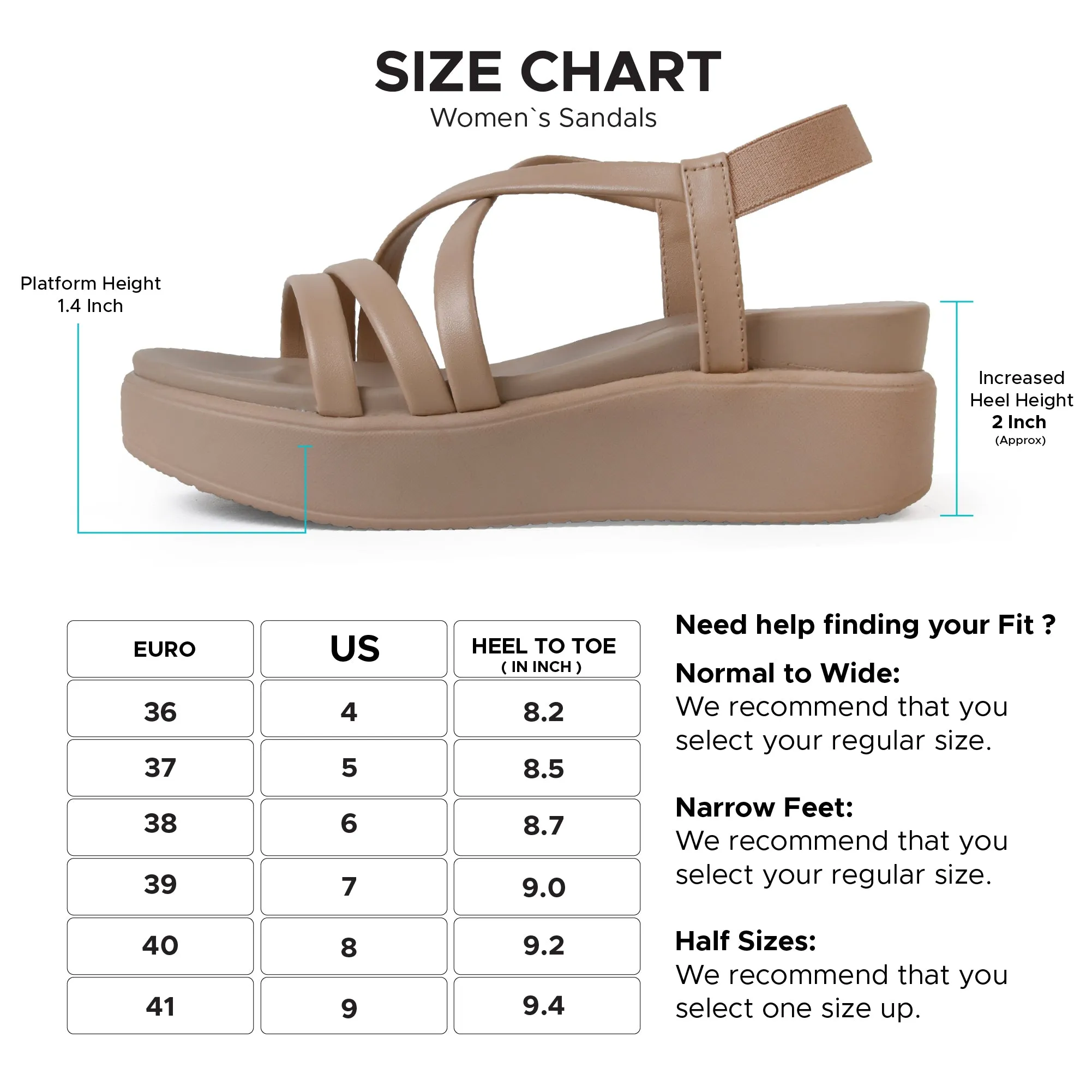 AEROTHOTIC Elysian High Heel Women Wedge Sandals - P2501