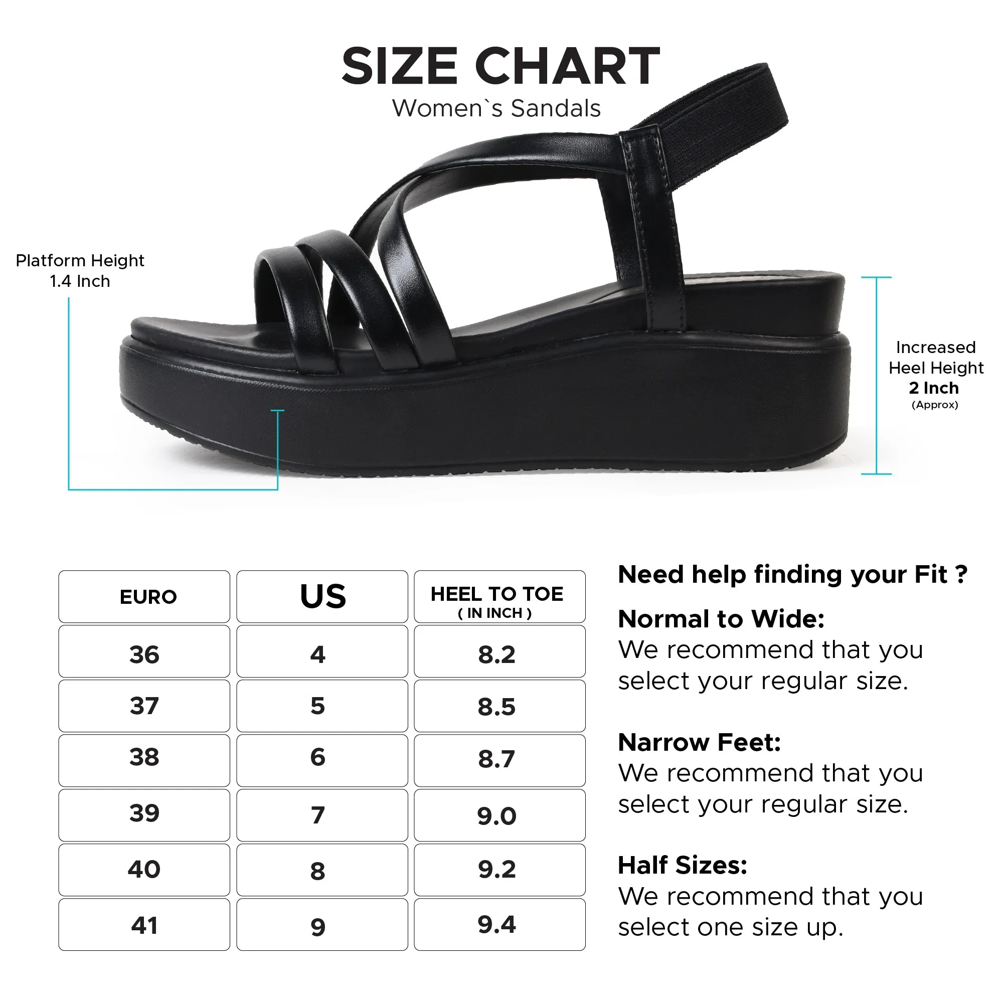 AEROTHOTIC Elysian High Heel Women Wedge Sandals - P2501