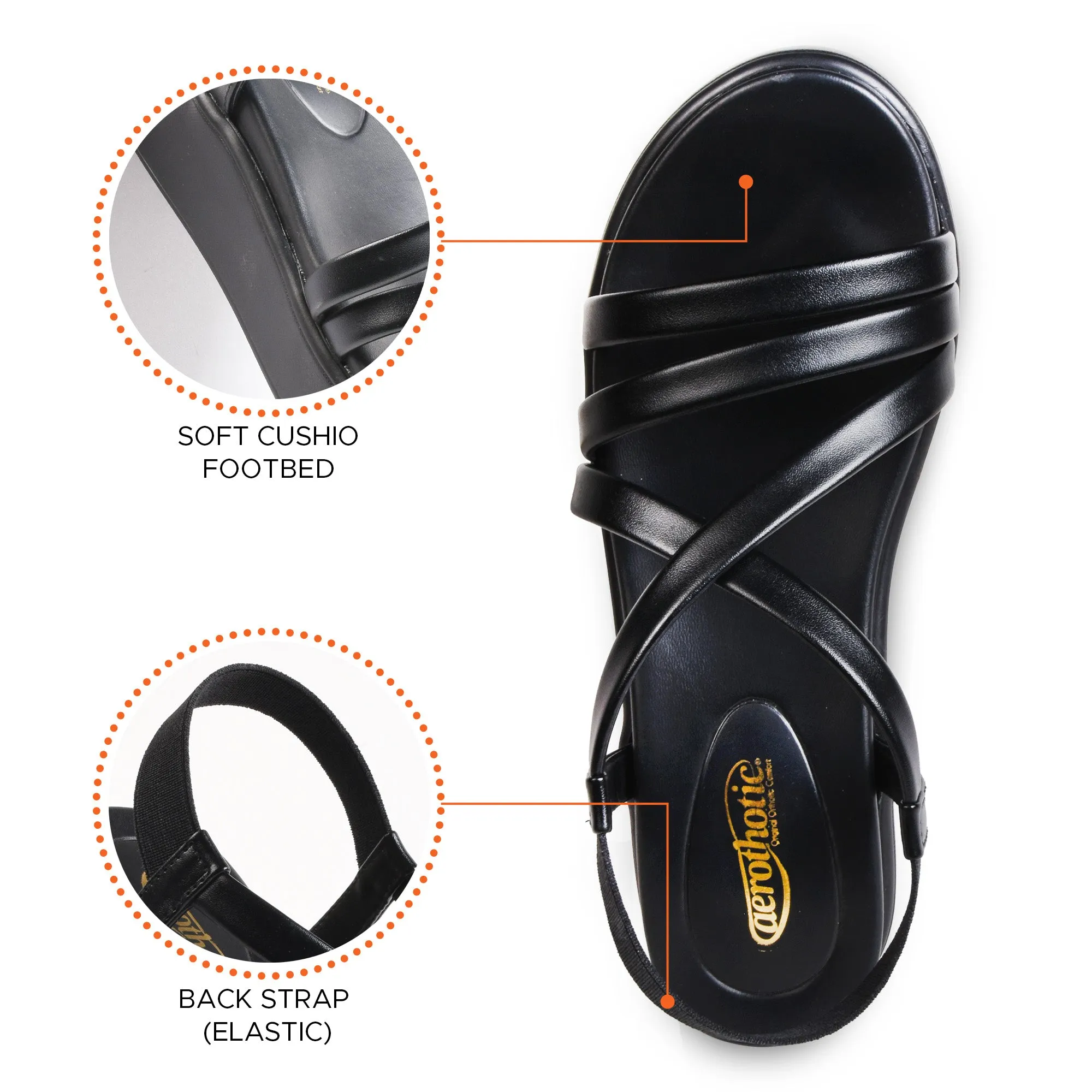 AEROTHOTIC Elysian High Heel Women Wedge Sandals - P2501