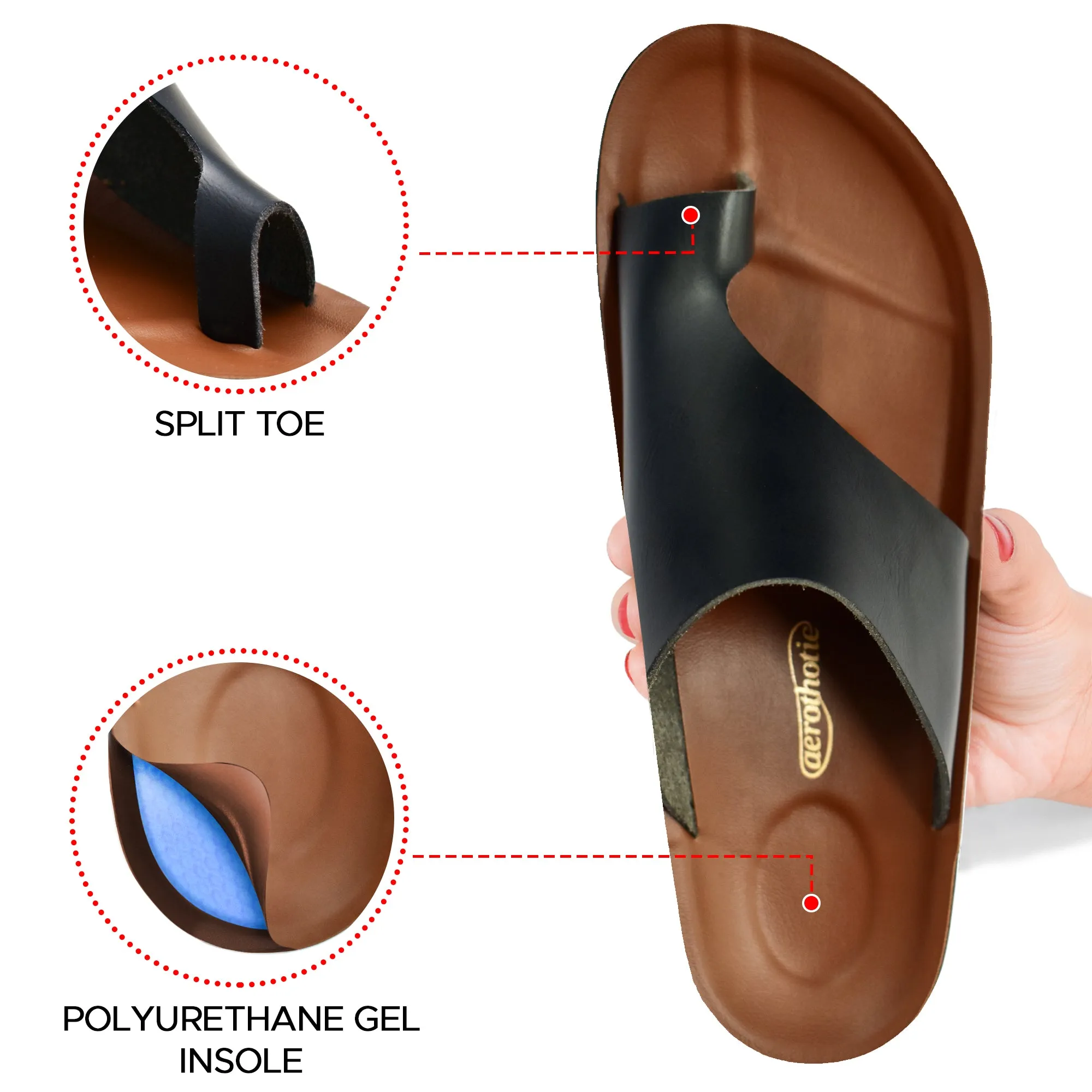 AEROTHOTIC Neritic Comfortable Slides For Women - Original Thailand Imported - L0628