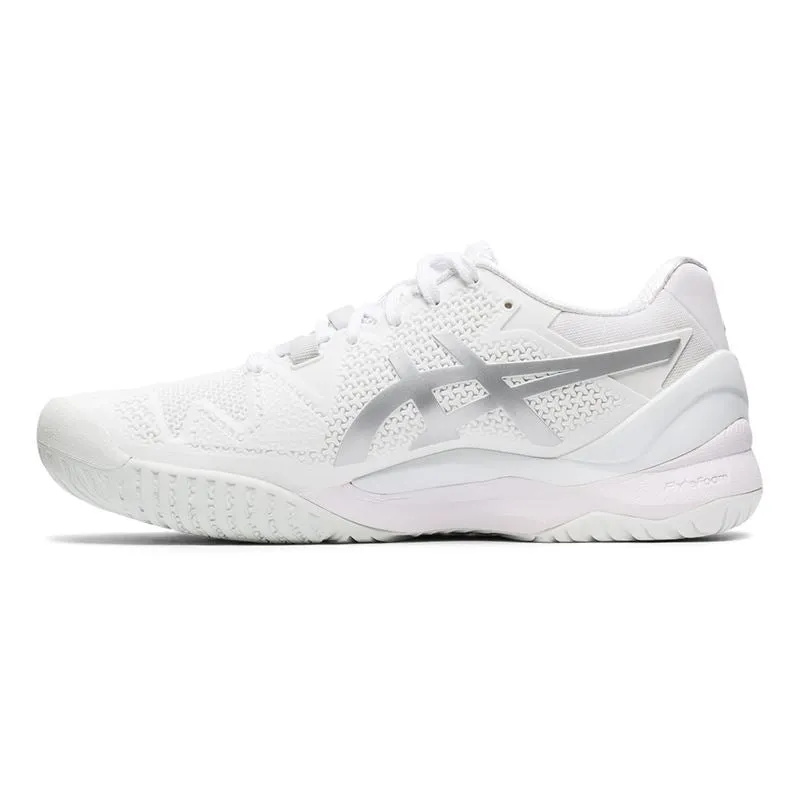 Asics Gel Resolution 8  (White/Pure Silver)