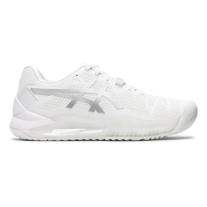 Asics Gel Resolution 8  (White/Pure Silver)