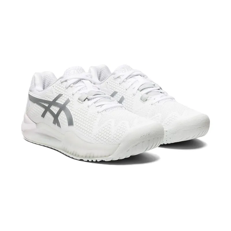 Asics Gel Resolution 8  (White/Pure Silver)