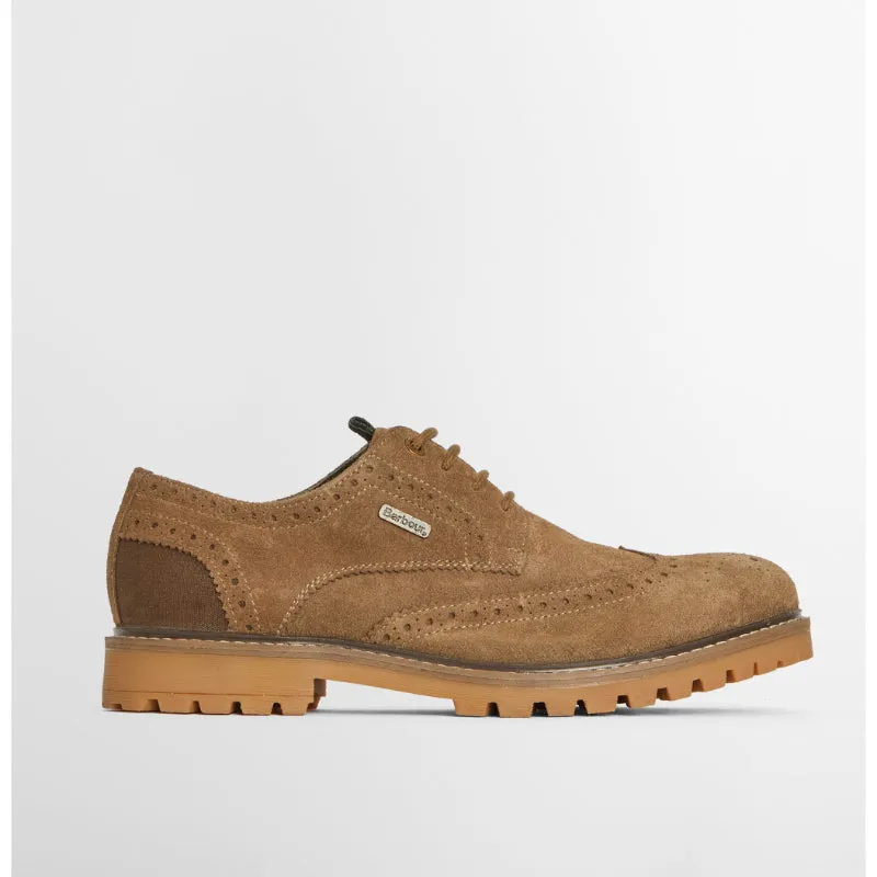Barbour Marble Mens Brogue - Taupe Suede