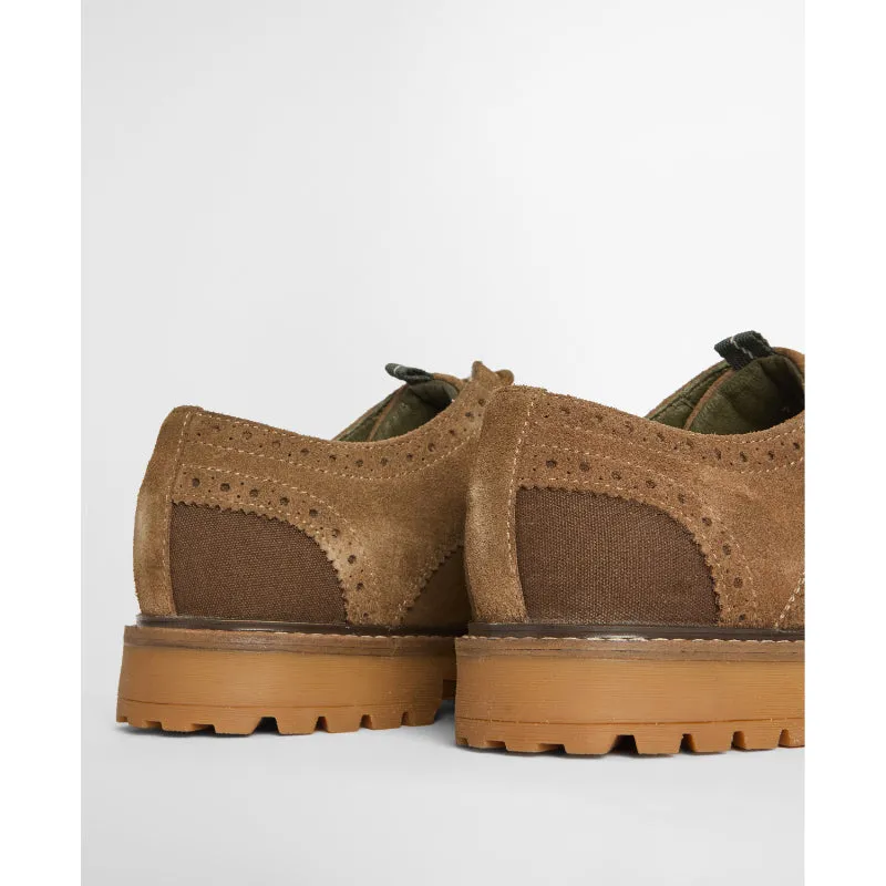 Barbour Marble Mens Brogue - Taupe Suede