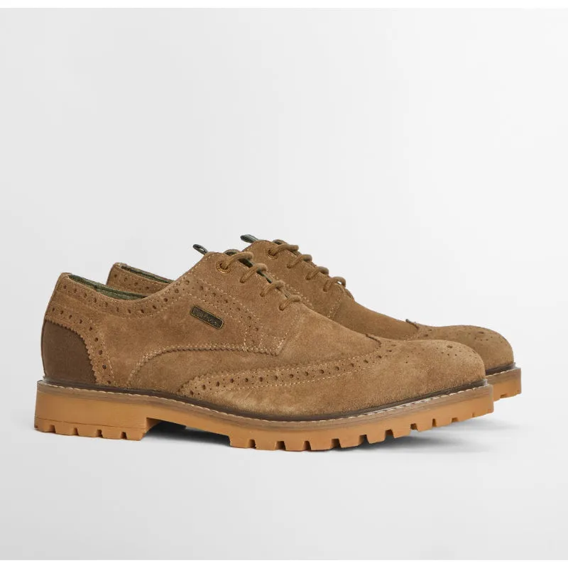 Barbour Marble Mens Brogue - Taupe Suede