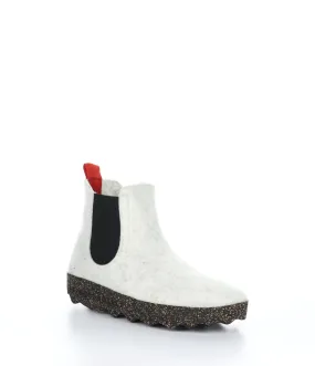 CAIA084ASP Off White Round Toe Boots