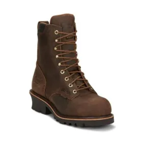 Chippewa Men's  8” Valdor Waterproof Insulated Composite Toe Logger - Brown