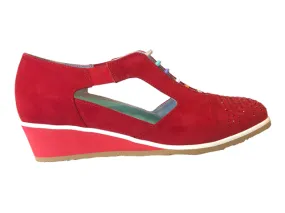 COMART-CUCCHE 831308 Red, White, ,Taupe Leather Sandals