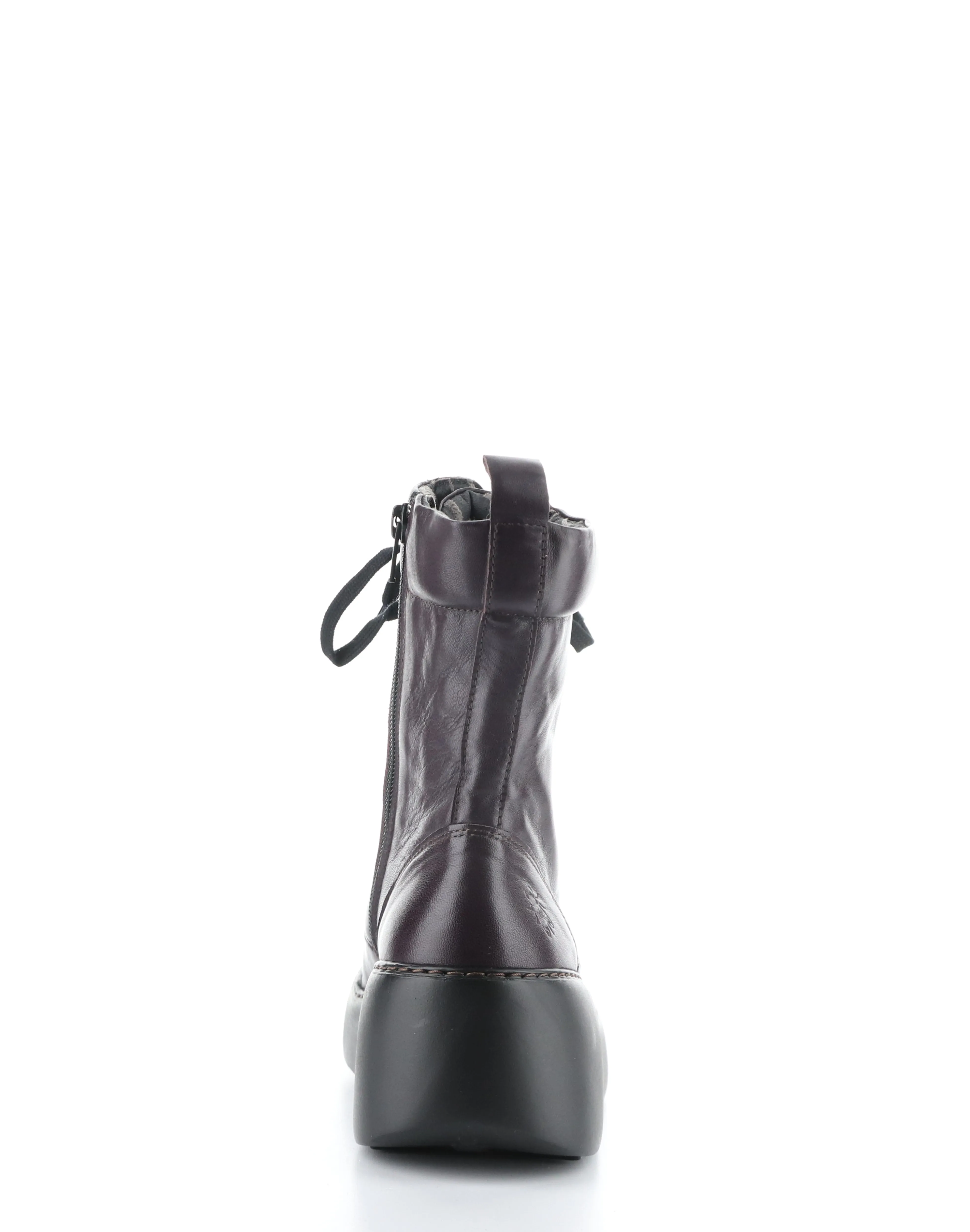 DAFF641FLY DARK PURPLE Round Toe Boots
