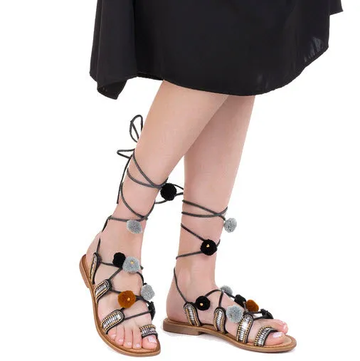 Gioseppo Nayeli Black Sandals