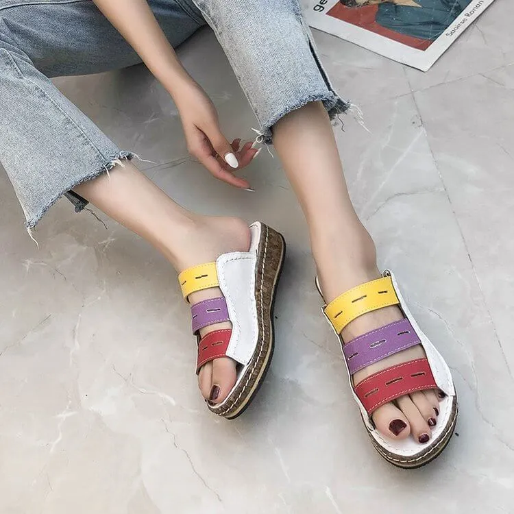 Gladiators Flat Slip-On Sandals