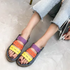 Gladiators Flat Slip-On Sandals