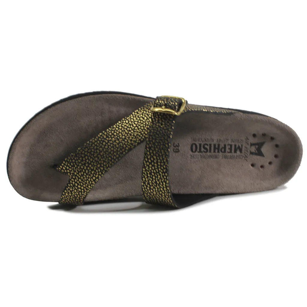 Helen Leather Women's Slide Sandals