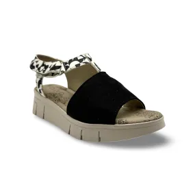 ISLA Black & White Print Sandal