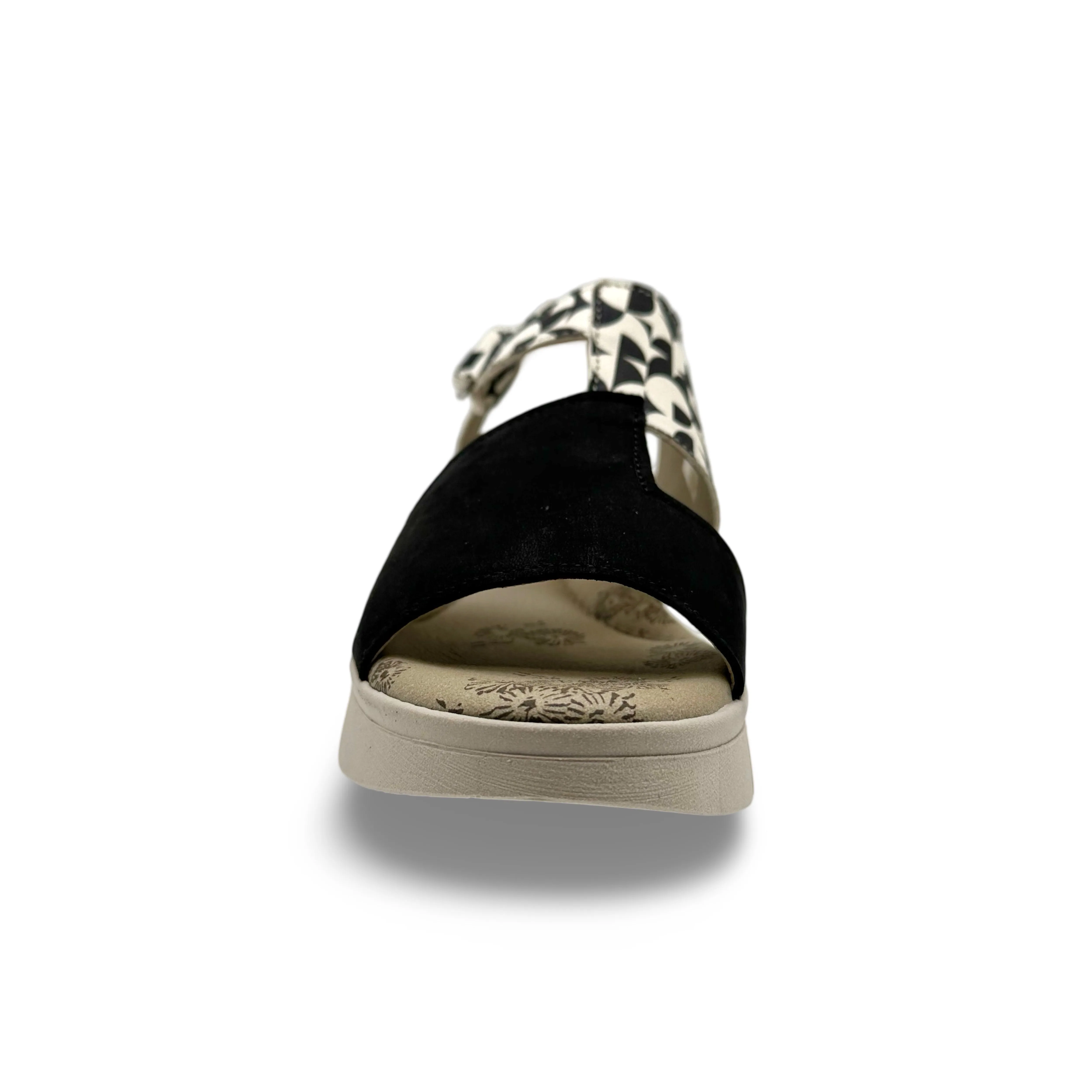 ISLA Black & White Print Sandal