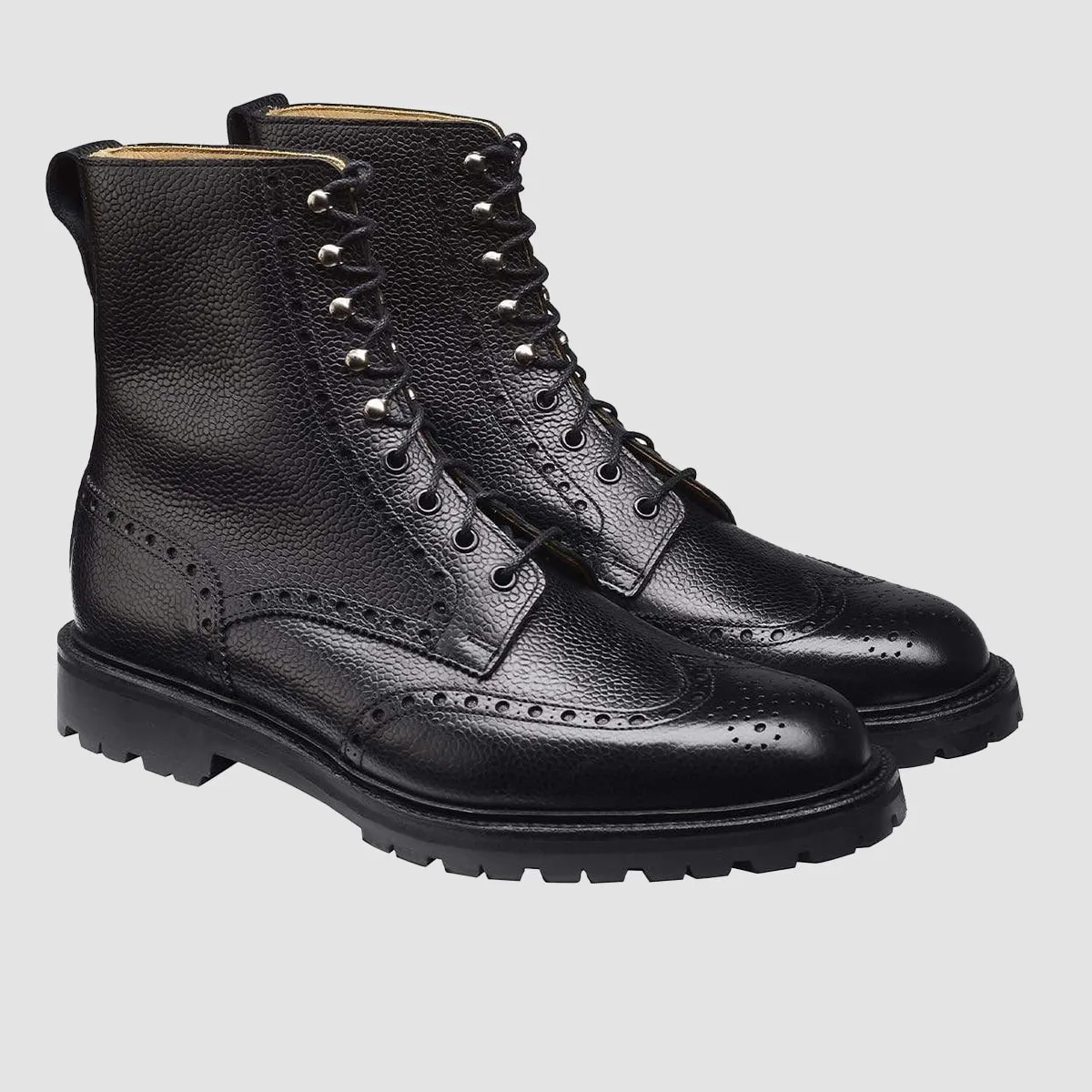 Islay, Black Scotch Grain, Vibram Cleated Sole
