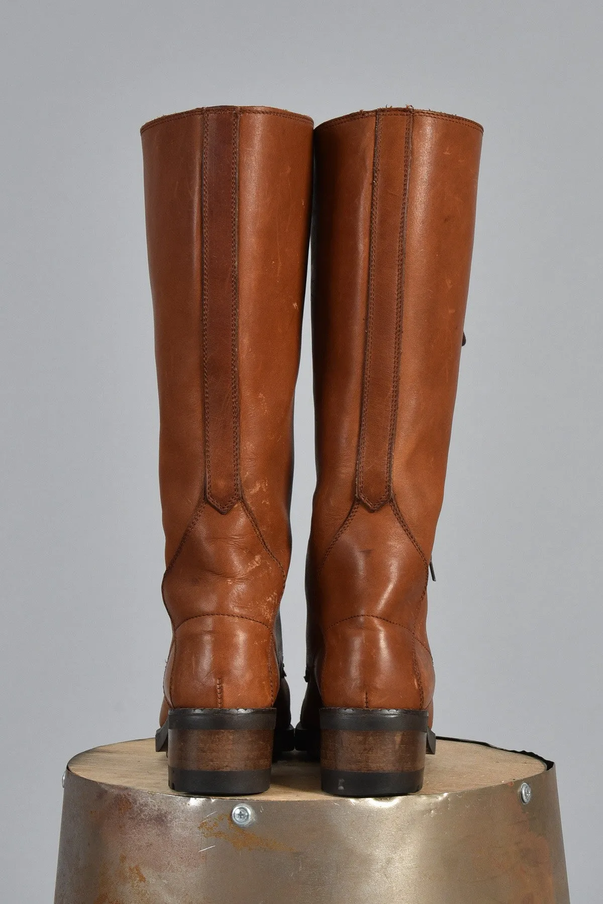 Joan & David Couture Ultimate Leather Logger Boots 6 7