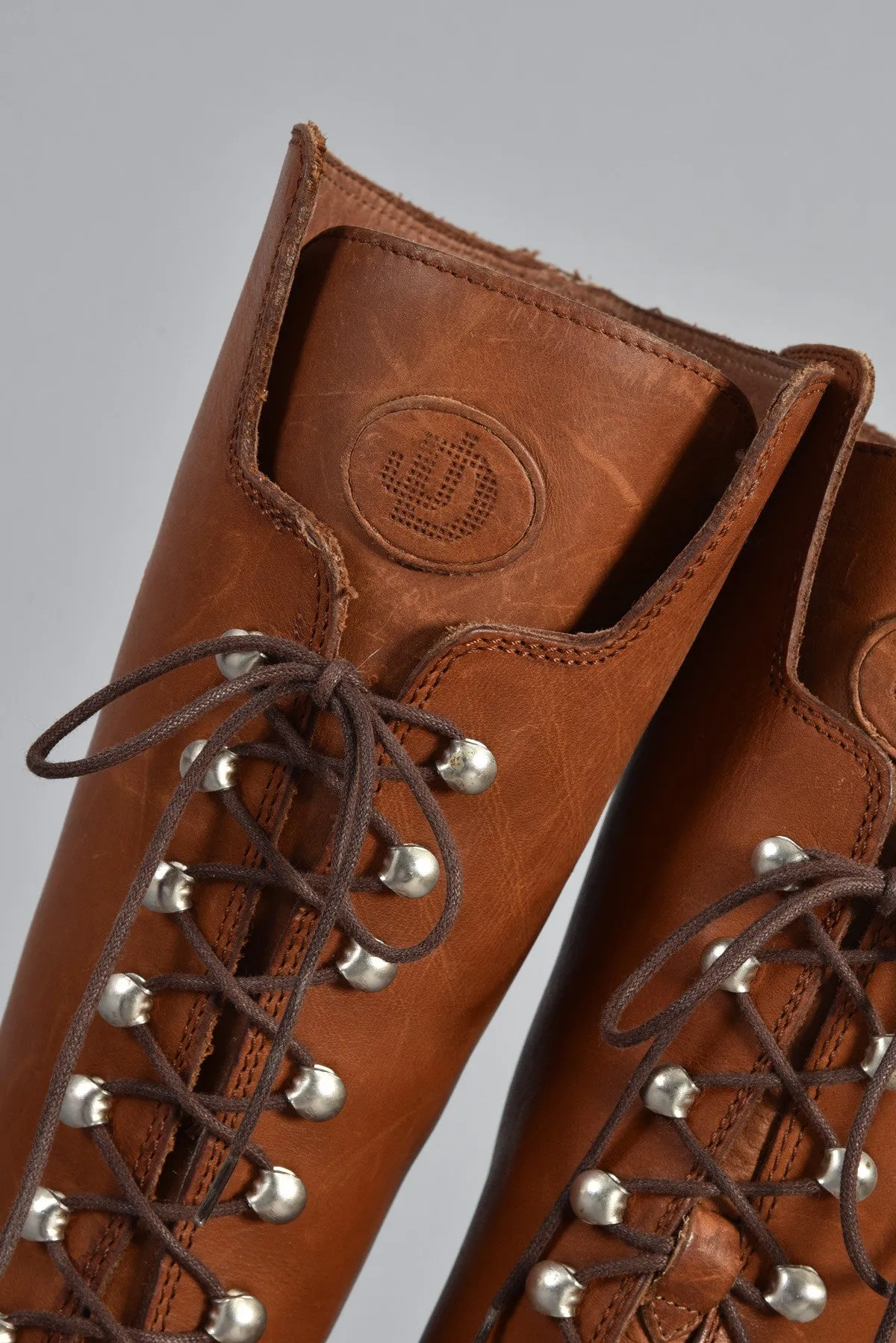 Joan & David Couture Ultimate Leather Logger Boots 6 7