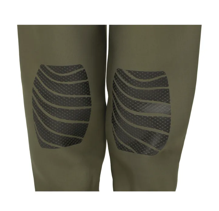 Kinetic Unisex NeoGaiter Neoprene Chest Waders - Cleated Sole (Olive)