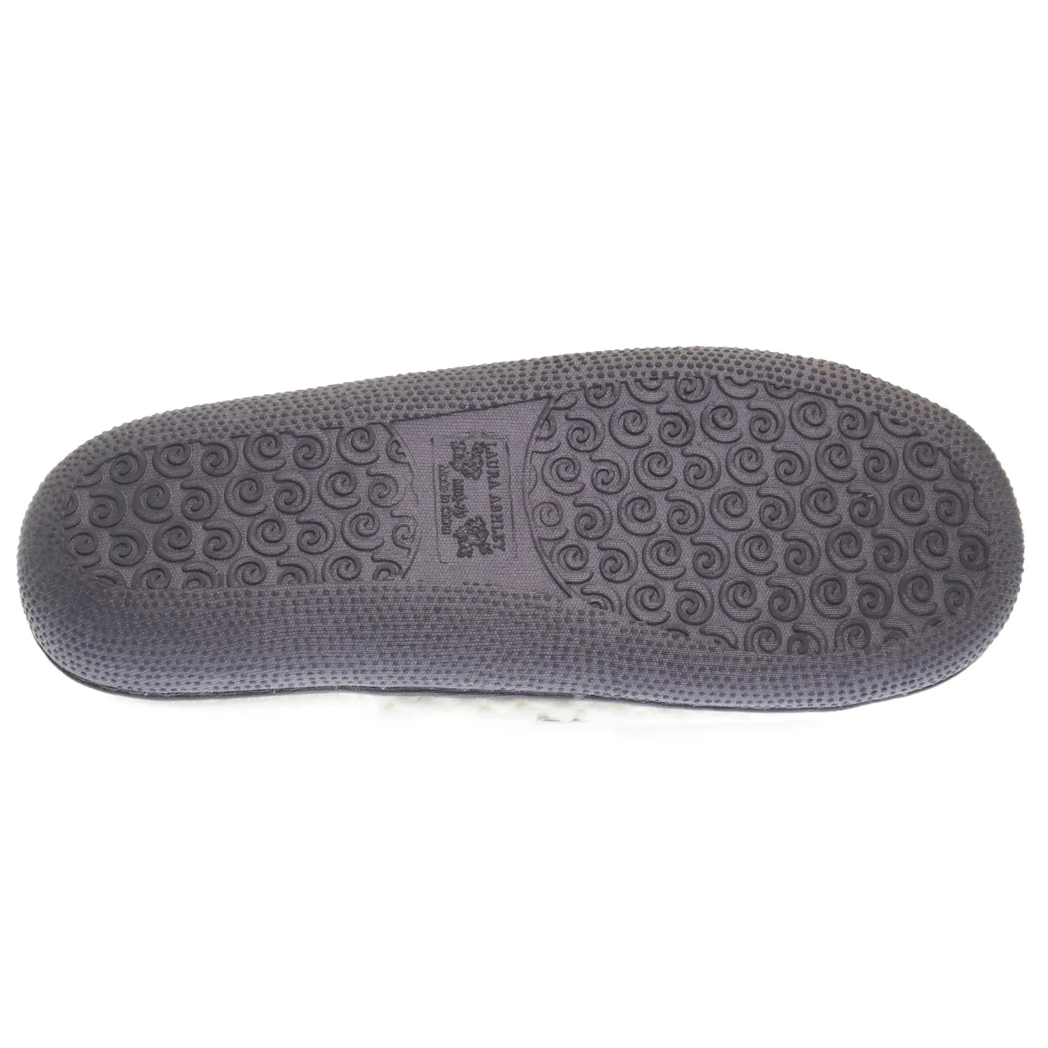 Laura Ashley Womens Ladies Luxury Spa Rugged Memory Foam Open Toe Slippers