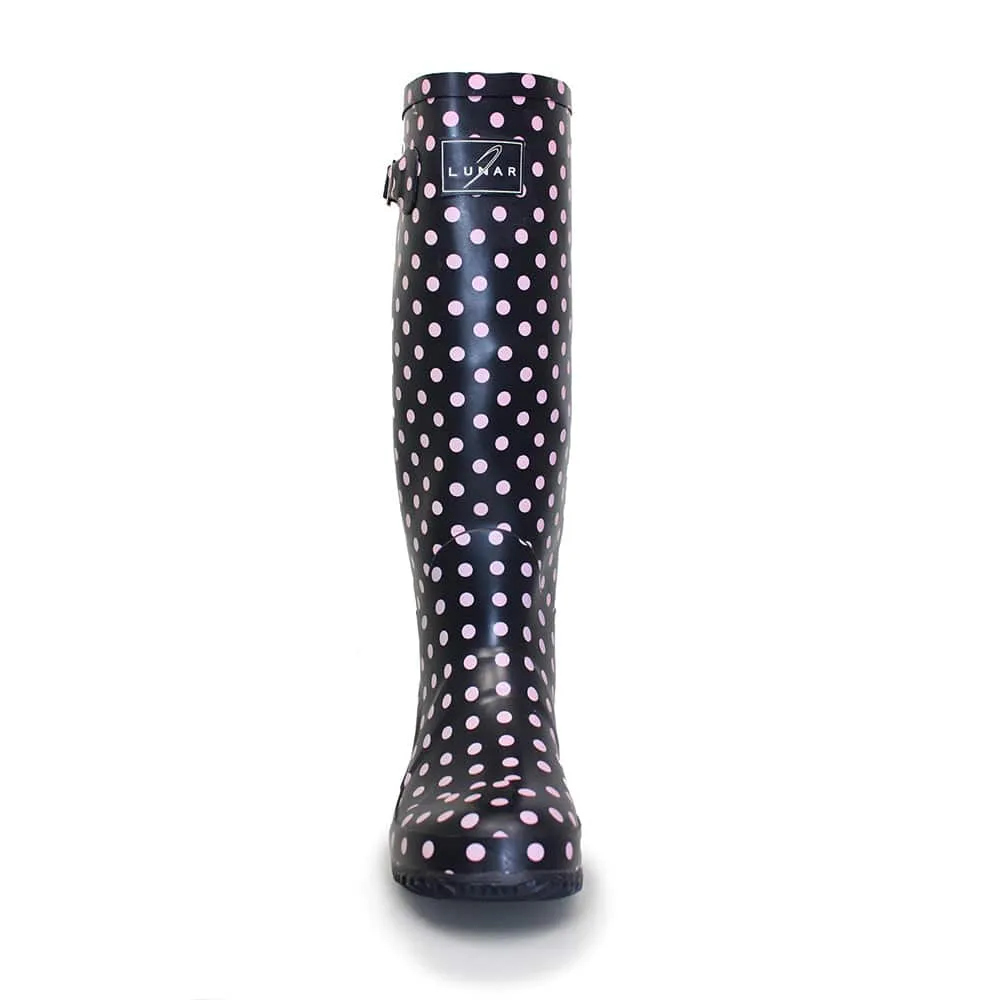 Lunar Rubber Spot Wellington - Blue