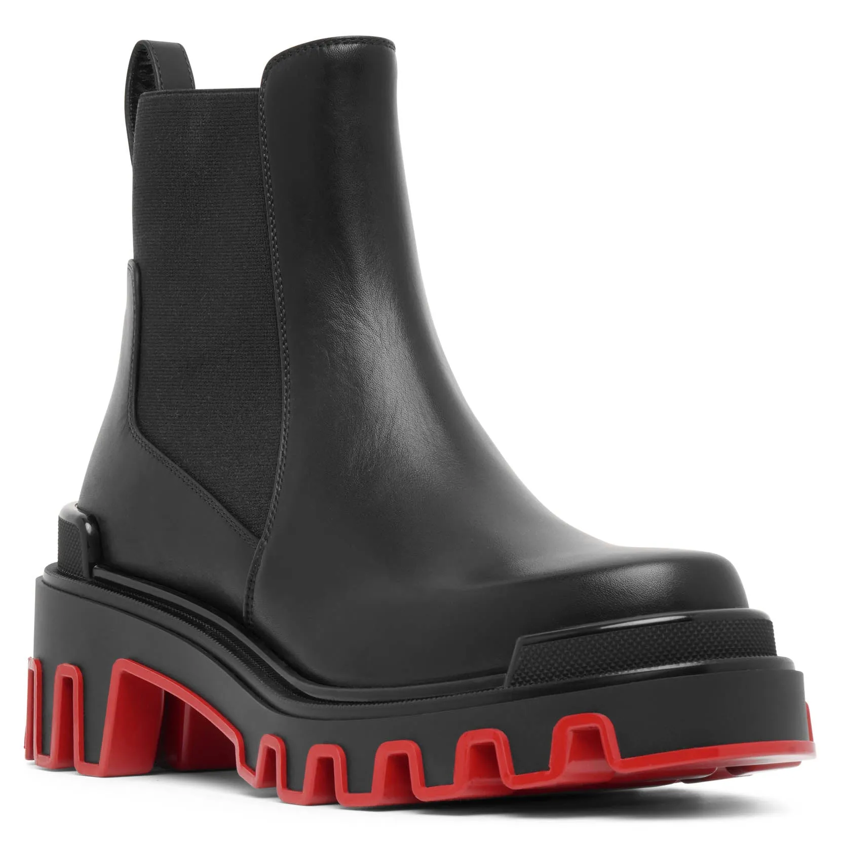 Marchacroche black leather ankle boots