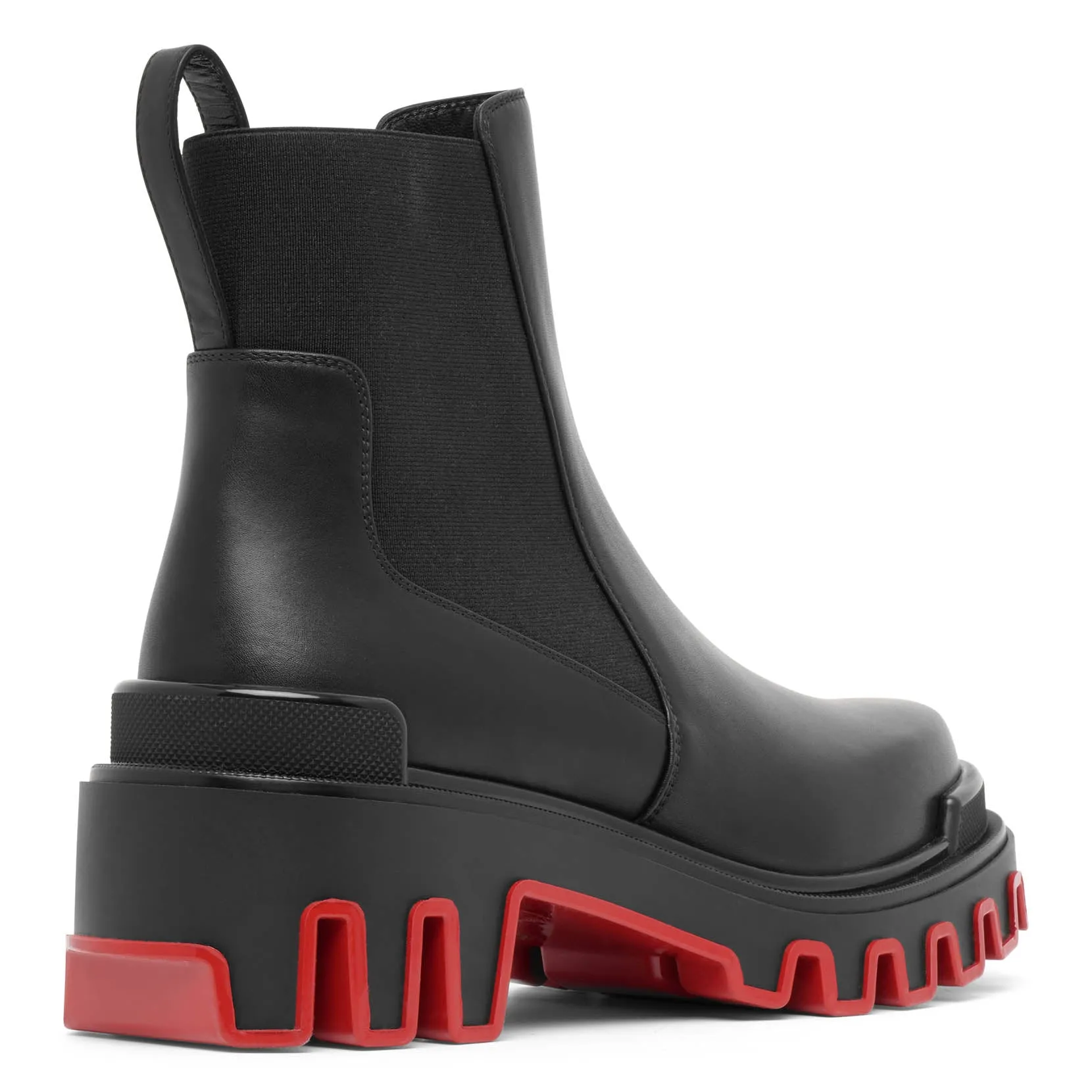 Marchacroche black leather ankle boots