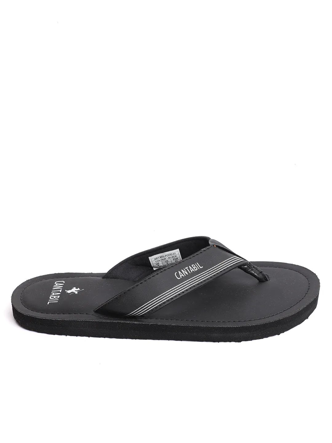 Mens Black Slippers