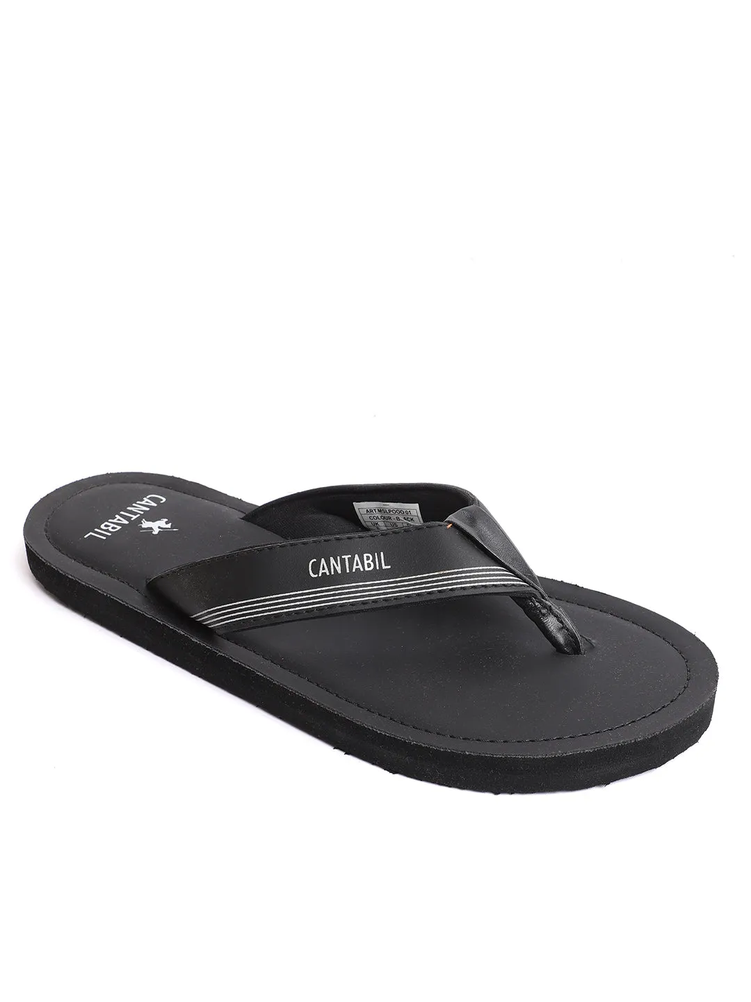 Mens Black Slippers