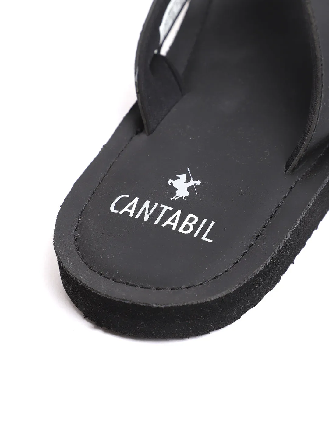 Mens Black Slippers