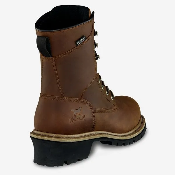 MESABI MEN'S 8-INCH WATERPROOF LEATHER SAFETY TOE LOGGER BOOT 83834