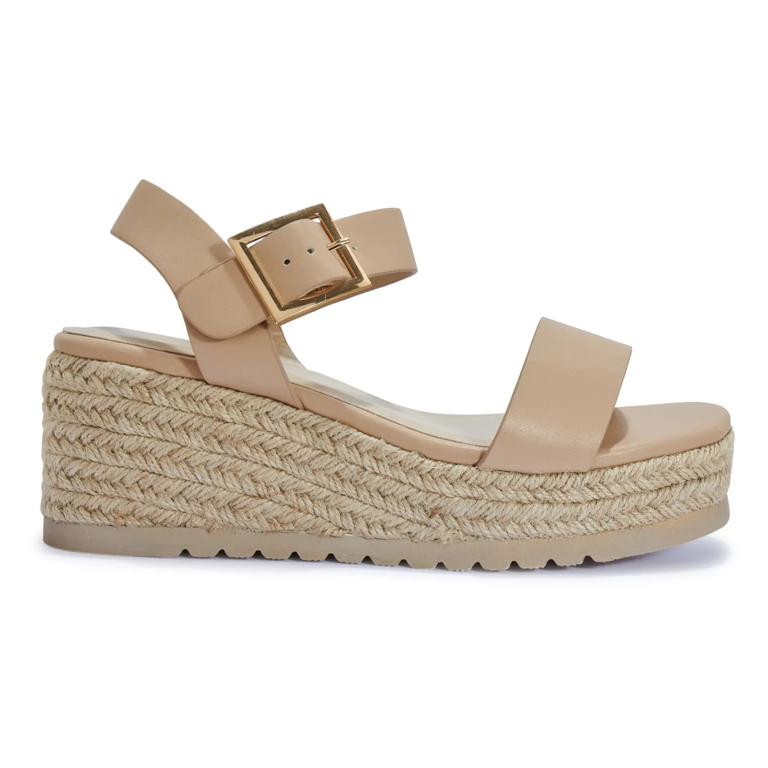 MINELL11 CLEATED JUTE WEDGE SANDAL