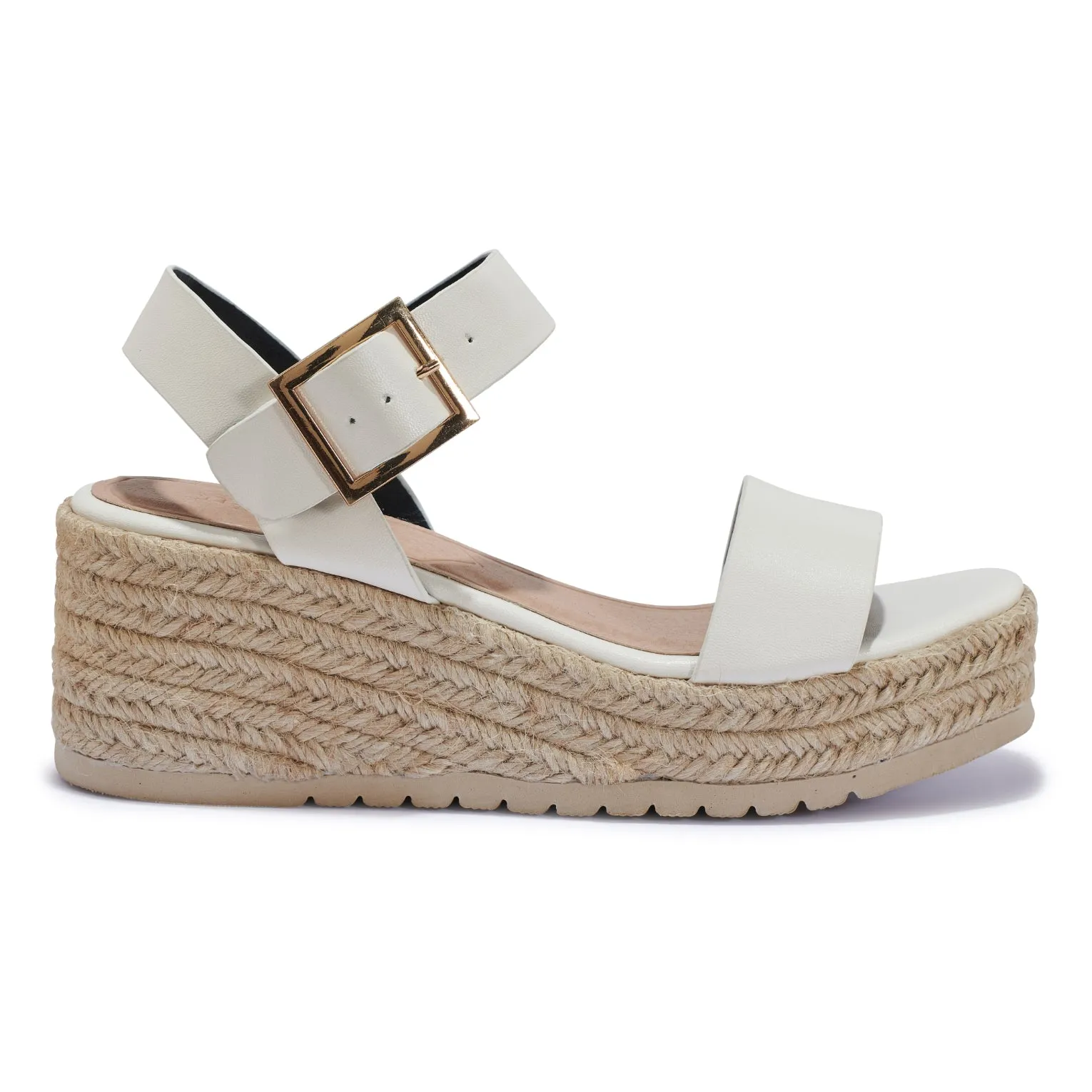 MINELL11 CLEATED JUTE WEDGE SANDAL