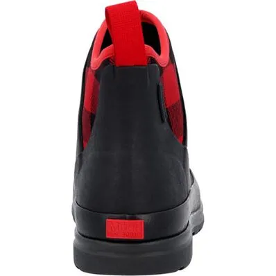Muck Womens Originals Ankle Boots - Black/Red Plaid
