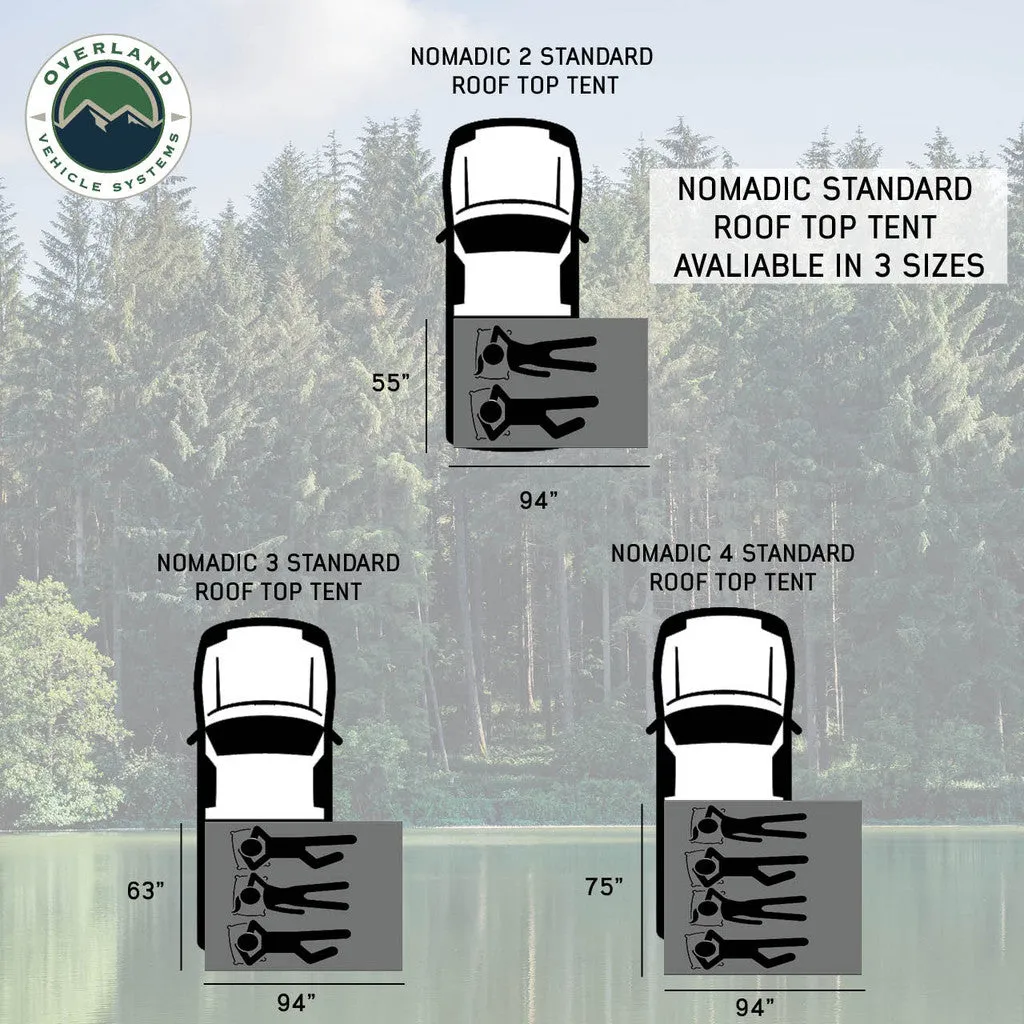 Overland Vehicle Systems Nomadic 2 Standard Roof Top Tent