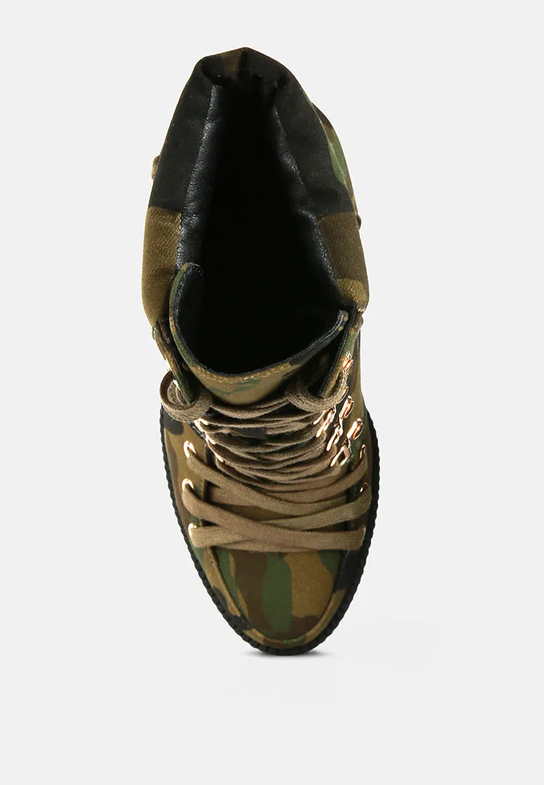 palmetto camouflage ankle boots