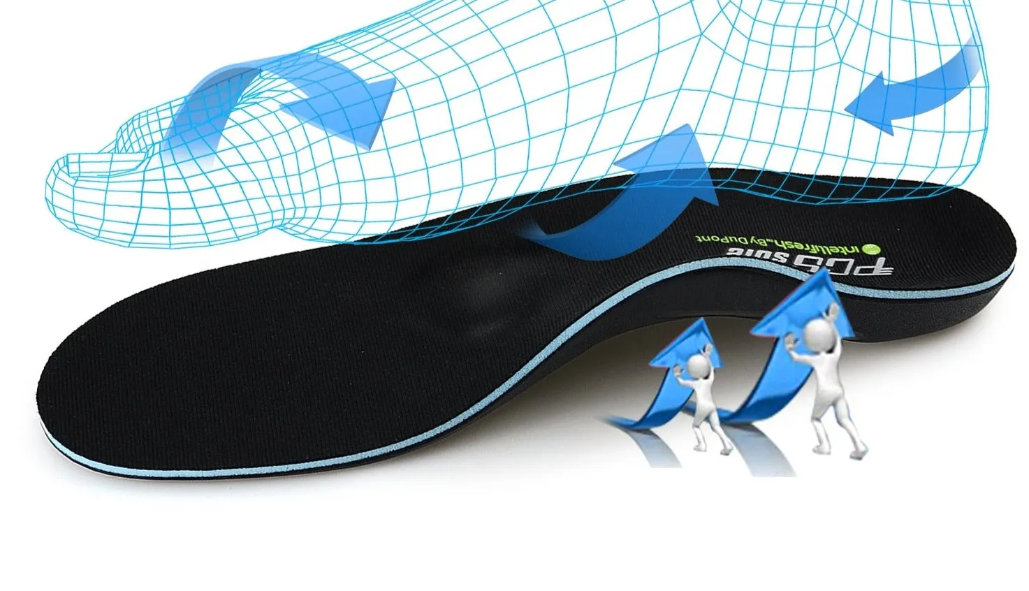 PCSsole Flat Foot Orthopedic Support Medical Insoles