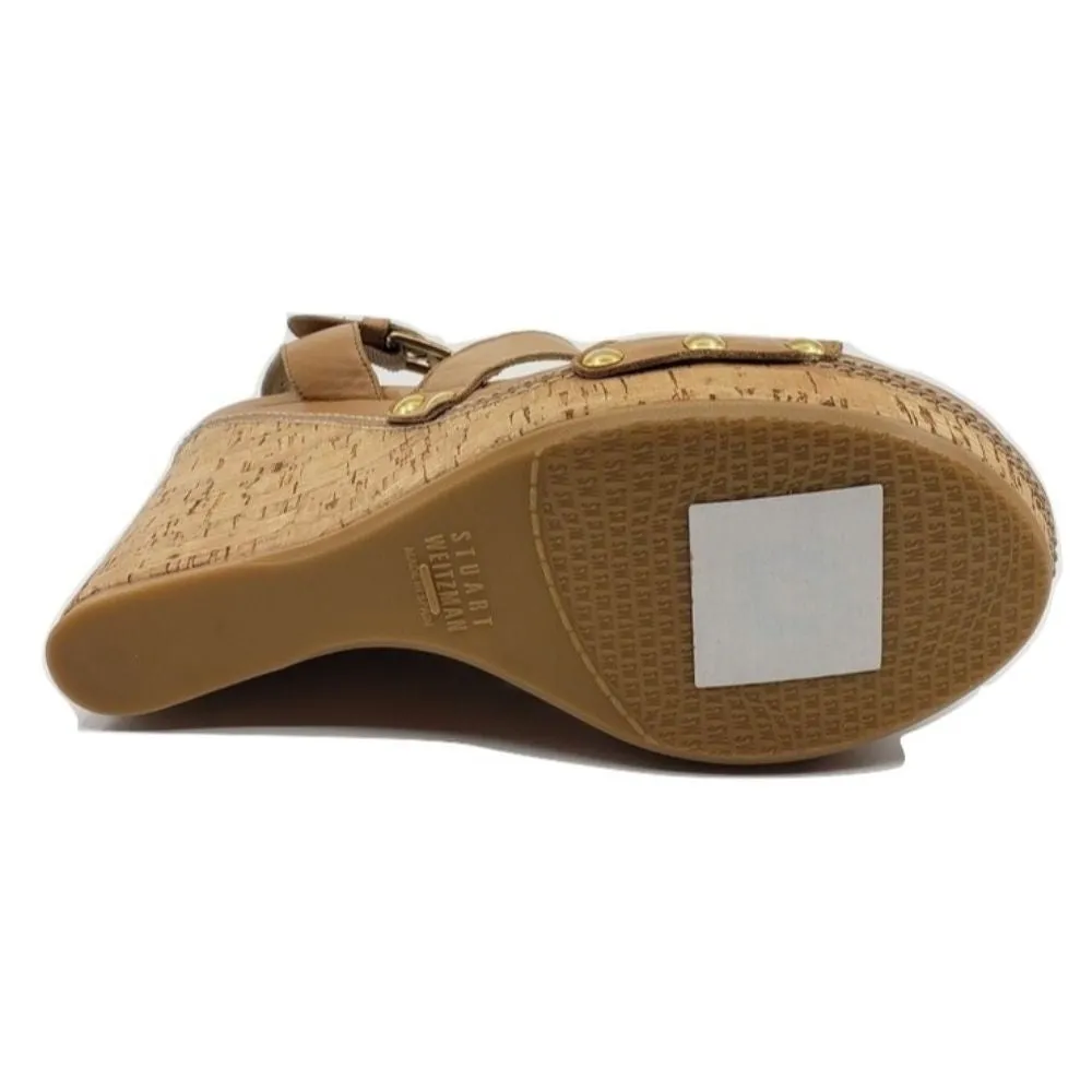 Runaway Almond Stuart Weitzman Wedge Sandals