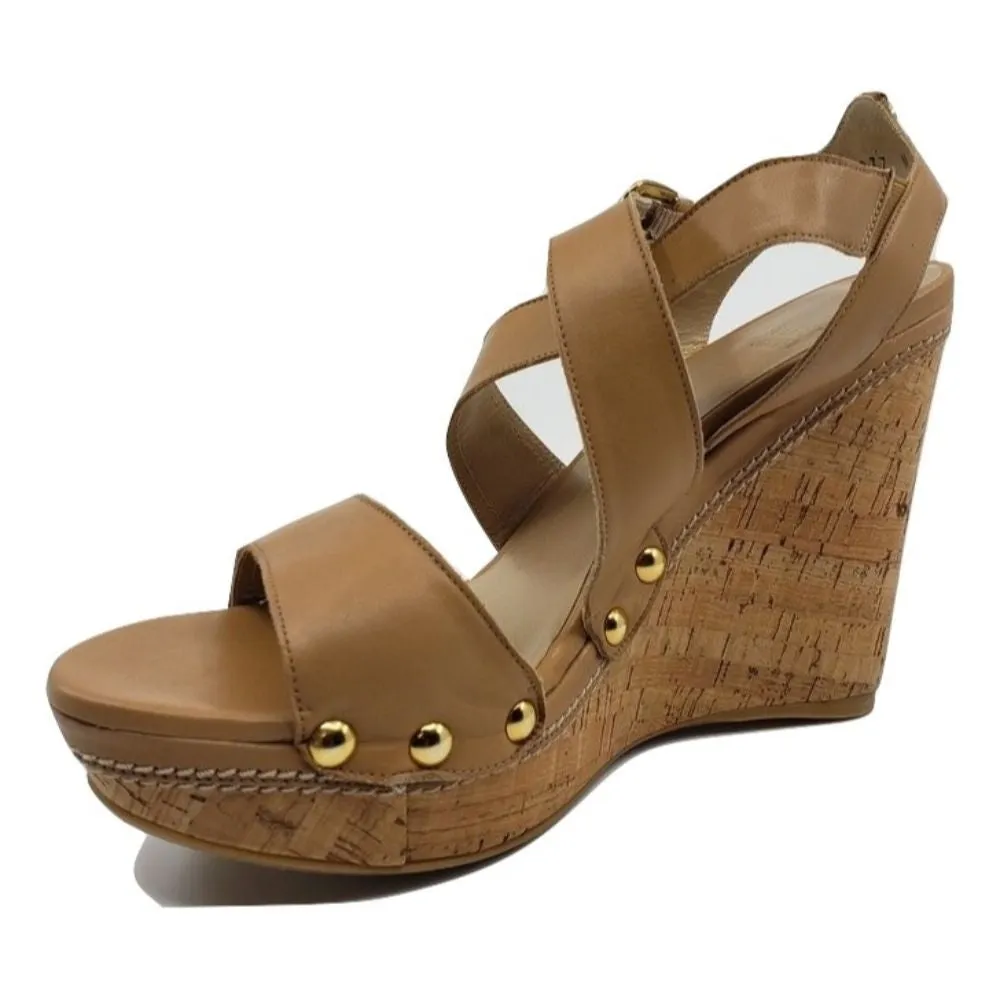 Runaway Almond Stuart Weitzman Wedge Sandals
