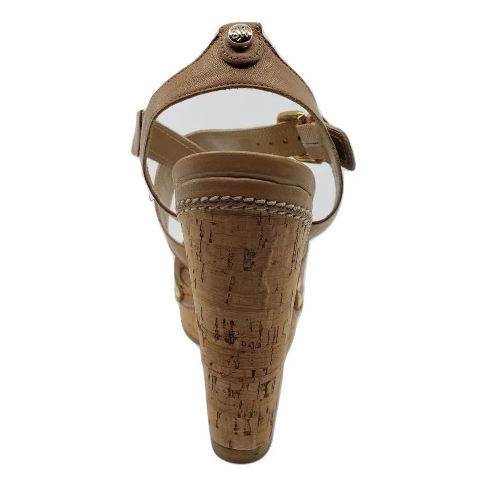 Runaway Almond Stuart Weitzman Wedge Sandals
