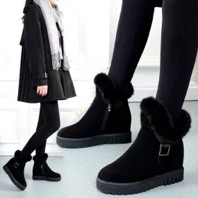 Sorel Buckle Winter Low Heel Round Toe Boots