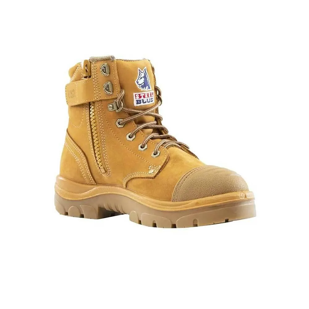 Steel Blue Argyle Zip Scuff Cap 312652 Work Boots - Wheat