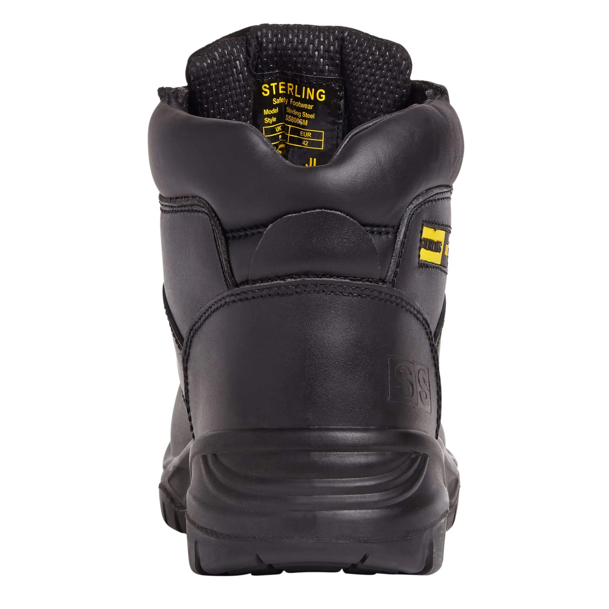 Sterling Steel SS806SM Black 6-Eye Hiker Safety Boots