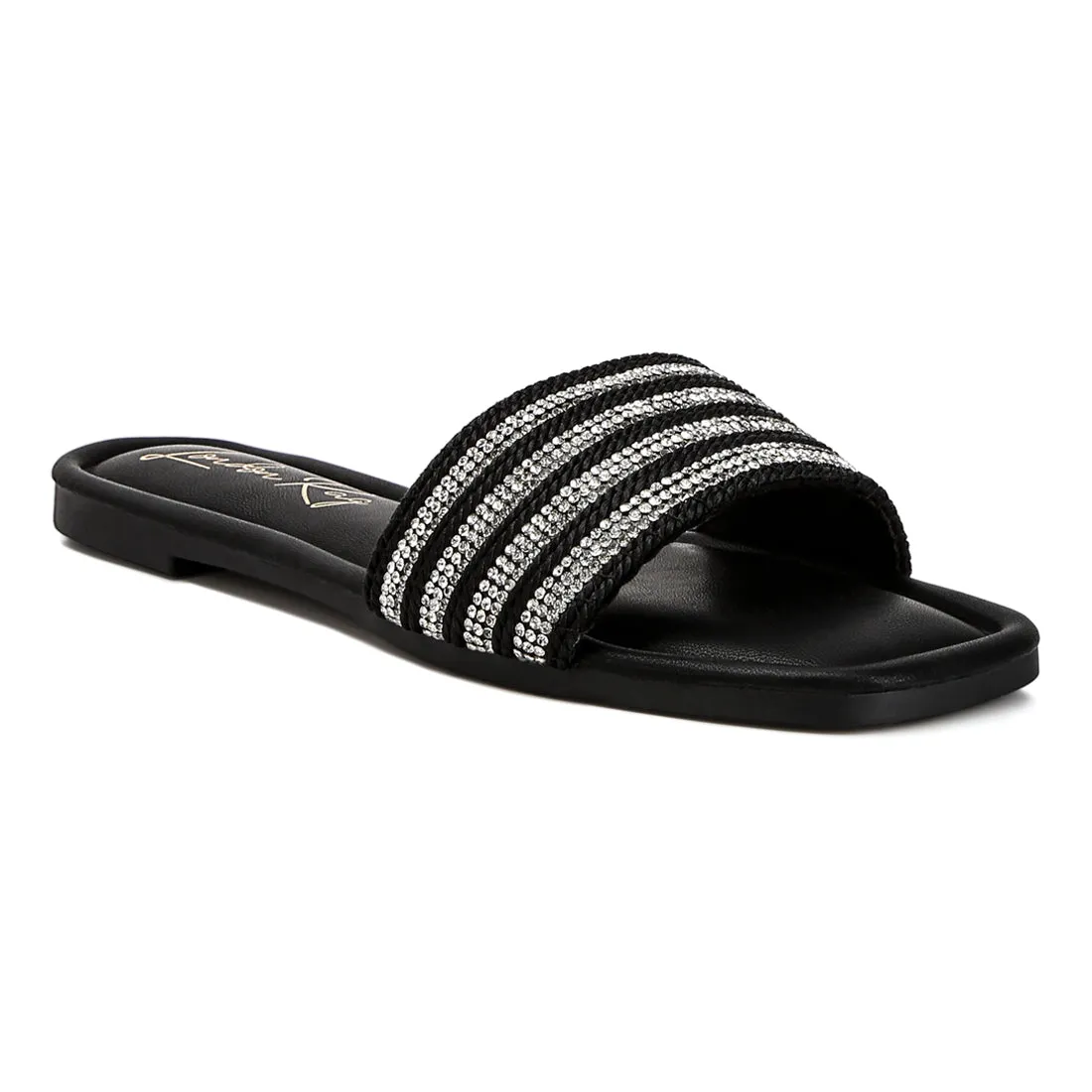 Striped Slip On Flats