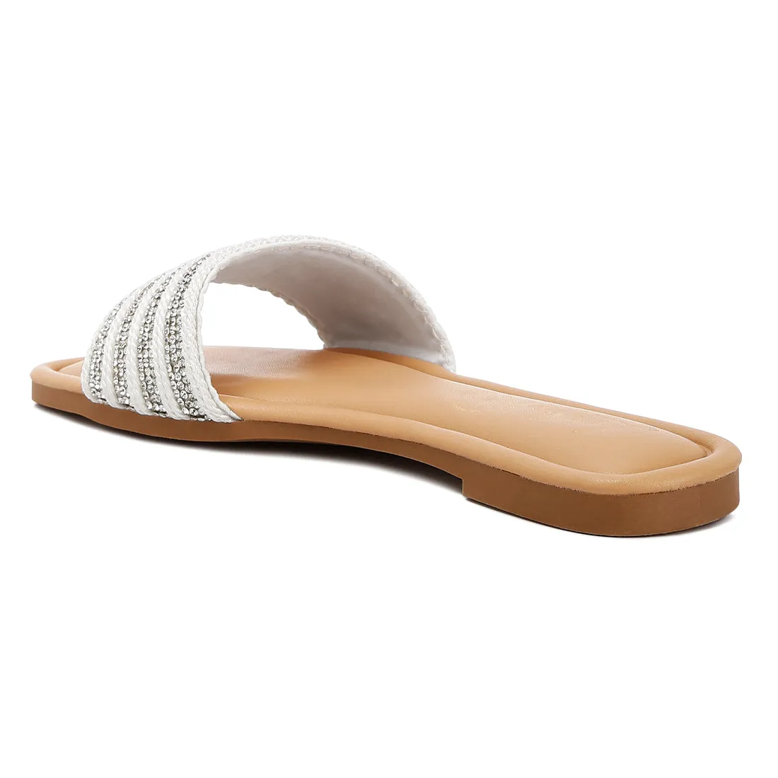 Striped Slip On Flats