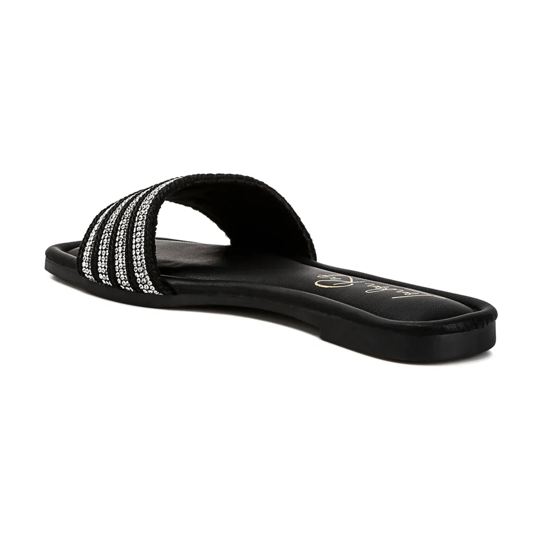 Striped Slip On Flats