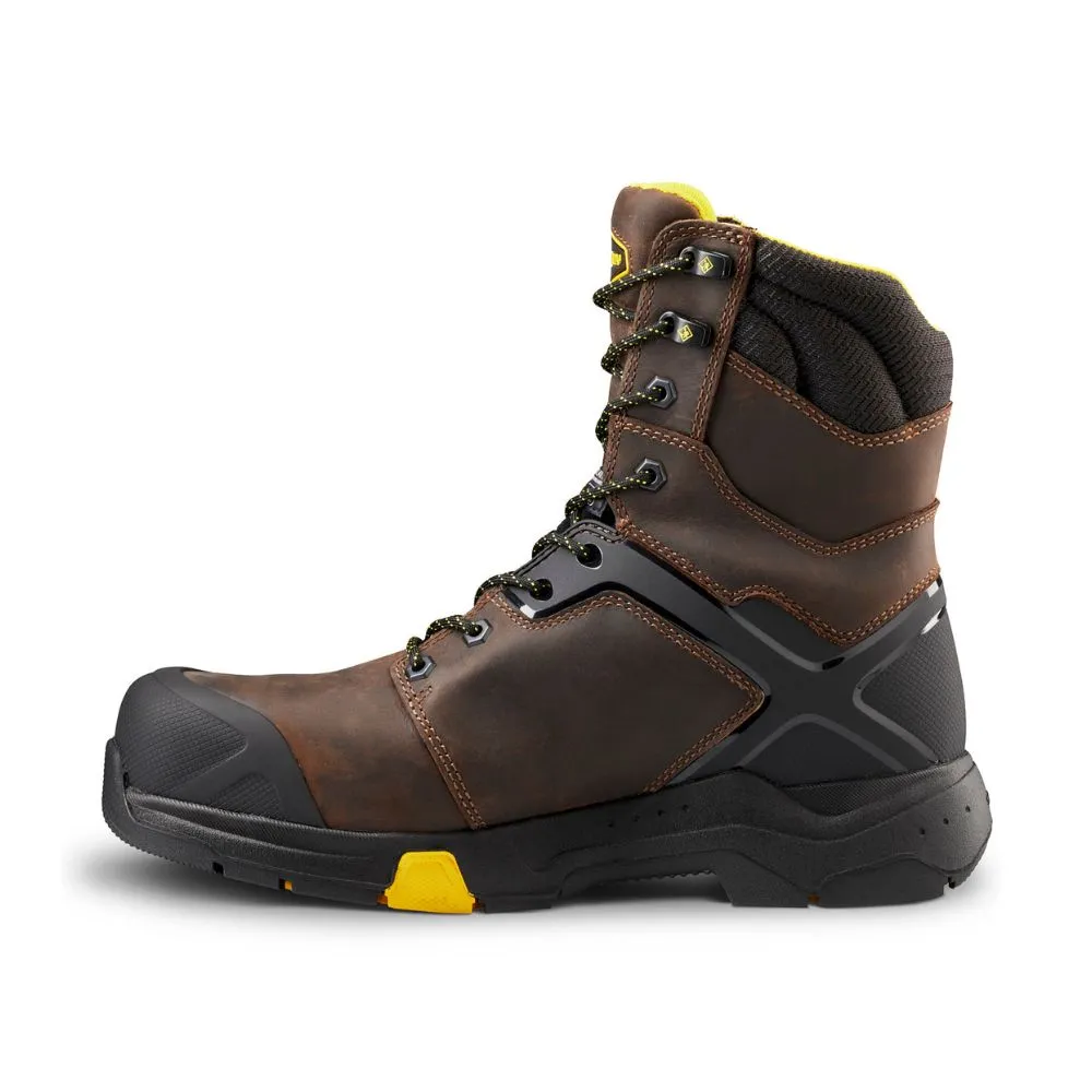 Terra Carbine Men's WP 8 inch Composite Toe Work Boot - Brown TR0A4TCRBRN
