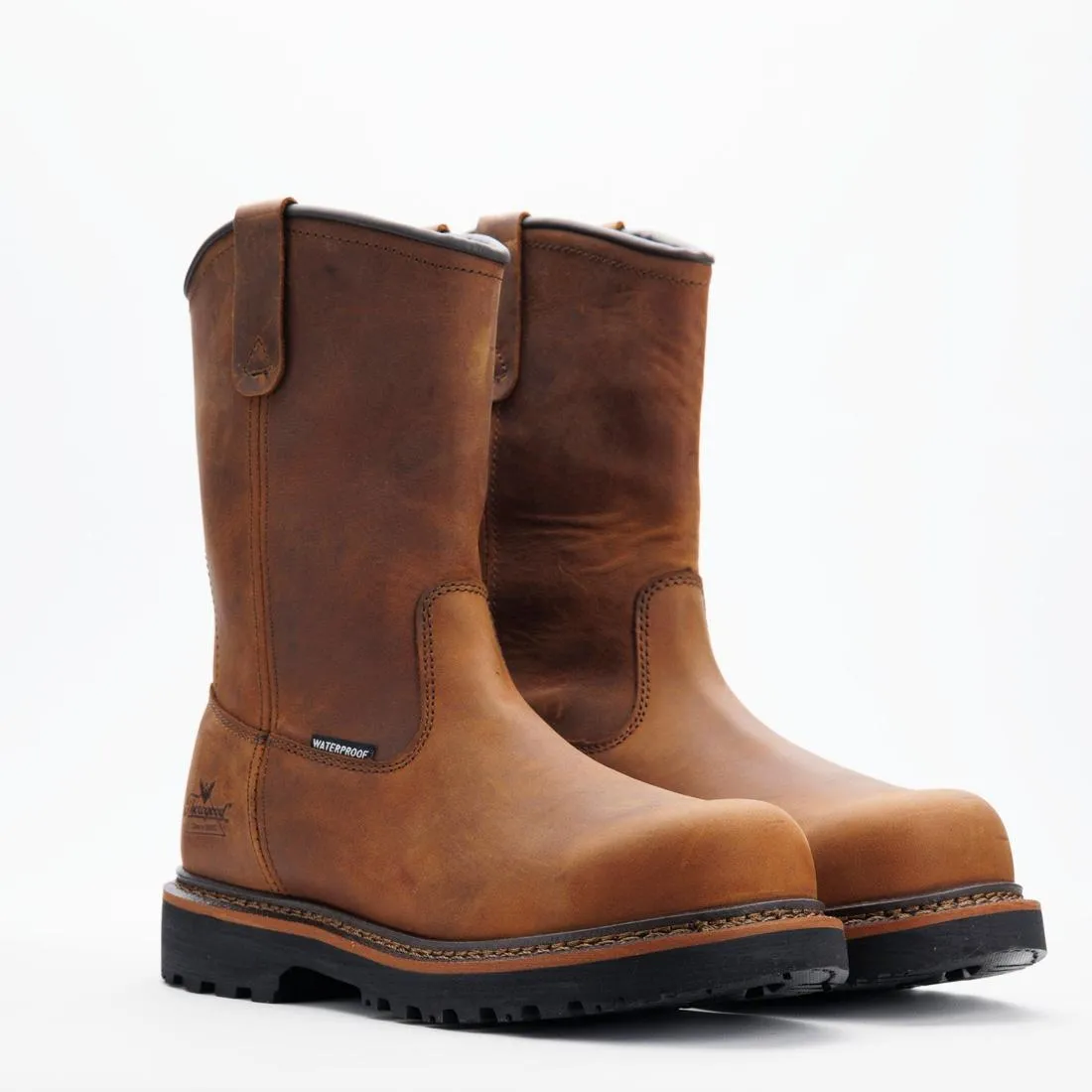 VSeries 11" WGTN Composite Toe Pull On Boot Waterproof Crazy Horse