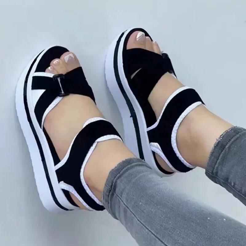 Women Open Toe Soft Elegant Wedge Orthopedic Sandal